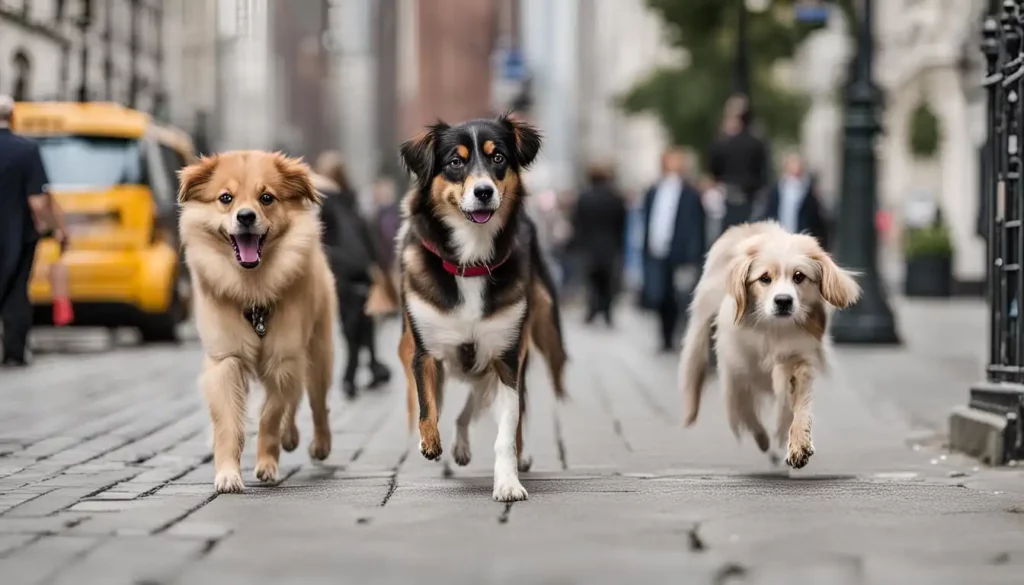 dogs in the city